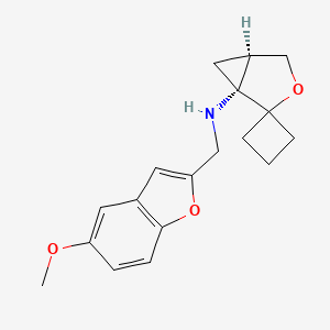 (1R,5R)-N-[(5-methoxy-1-benzofuran-2-yl)methyl]spiro[3-oxabicyclo[3.1.0]hexane-2,1'-cyclobutane]-1-amine