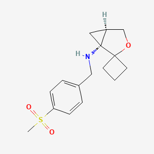 (1R,5R)-N-[(4-methylsulfonylphenyl)methyl]spiro[3-oxabicyclo[3.1.0]hexane-2,1'-cyclobutane]-1-amine