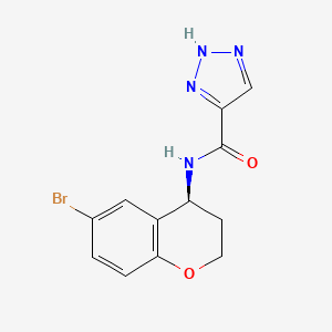 N-[(4S)-6-bromo-3,4-dihydro-2H-chromen-4-yl]-2H-triazole-4-carboxamide