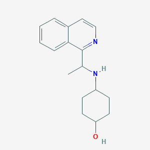 4-(1-Isoquinolin-1-ylethylamino)cyclohexan-1-ol