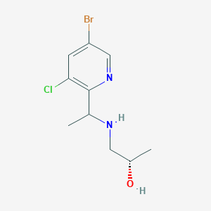 (2S)-1-[1-(5-bromo-3-chloropyridin-2-yl)ethylamino]propan-2-ol