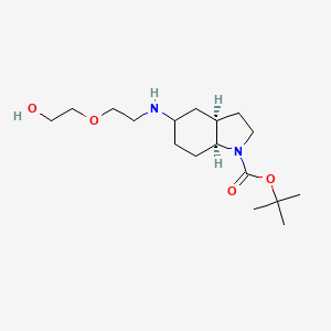 molecular formula C17H32N2O4 B7345196 tert-butyl (3aR,7aS)-5-[2-(2-hydroxyethoxy)ethylamino]-2,3,3a,4,5,6,7,7a-octahydroindole-1-carboxylate 