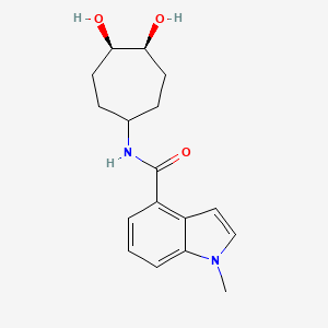 N-[(4S,5R)-4,5-dihydroxycycloheptyl]-1-methylindole-4-carboxamide