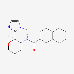 N-[(2R,3R)-2-(1-methylimidazol-2-yl)oxan-3-yl]-1,2,3,4,4a,5,6,7,8,8a-decahydronaphthalene-2-carboxamide