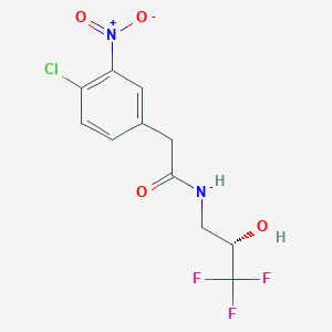 2-(4-chloro-3-nitrophenyl)-N-[(2S)-3,3,3-trifluoro-2-hydroxypropyl]acetamide