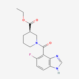 ethyl (3R)-1-(5-fluoro-1H-benzimidazole-4-carbonyl)piperidine-3-carboxylate