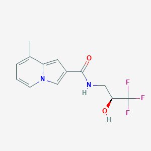 8-methyl-N-[(2S)-3,3,3-trifluoro-2-hydroxypropyl]indolizine-2-carboxamide