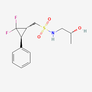 1-[(1R,3S)-2,2-difluoro-3-phenylcyclopropyl]-N-[(2R)-2-hydroxypropyl]methanesulfonamide