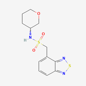 1-(2,1,3-benzothiadiazol-4-yl)-N-[(3R)-oxan-3-yl]methanesulfonamide