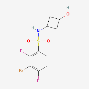 3-bromo-2,4-difluoro-N-(3-hydroxycyclobutyl)benzenesulfonamide