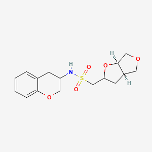 1-[(3aR,6aR)-2,3,3a,4,6,6a-hexahydrofuro[2,3-c]furan-2-yl]-N-(3,4-dihydro-2H-chromen-3-yl)methanesulfonamide