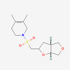 1-[[(3aR,6aR)-2,3,3a,4,6,6a-hexahydrofuro[2,3-c]furan-2-yl]methylsulfonyl]-4,5-dimethyl-3,6-dihydro-2H-pyridine