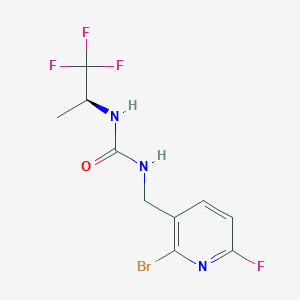 1-[(2-bromo-6-fluoropyridin-3-yl)methyl]-3-[(2S)-1,1,1-trifluoropropan-2-yl]urea