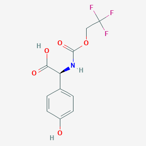 (2S)-2-(4-hydroxyphenyl)-2-(2,2,2-trifluoroethoxycarbonylamino)acetic acid