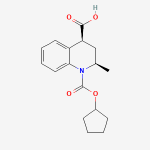 (2R,4S)-1-cyclopentyloxycarbonyl-2-methyl-3,4-dihydro-2H-quinoline-4-carboxylic acid