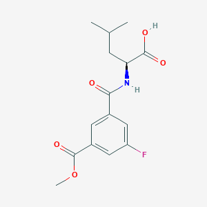 (2S)-2-[(3-fluoro-5-methoxycarbonylbenzoyl)amino]-4-methylpentanoic acid