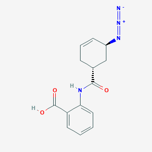 2-[[(1R,5S)-5-azidocyclohex-3-ene-1-carbonyl]amino]benzoic acid