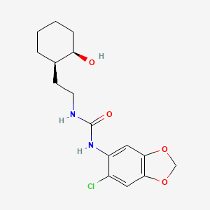 1-(6-chloro-1,3-benzodioxol-5-yl)-3-[2-[(1R,2R)-2-hydroxycyclohexyl]ethyl]urea