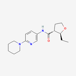 (2S,3R)-2-ethyl-N-(6-piperidin-1-ylpyridin-3-yl)oxolane-3-carboxamide