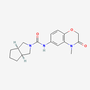 (3aS,6aR)-N-(4-methyl-3-oxo-1,4-benzoxazin-6-yl)-3,3a,4,5,6,6a-hexahydro-1H-cyclopenta[c]pyrrole-2-carboxamide