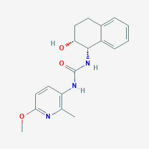 1-[(1S,2R)-2-hydroxy-1,2,3,4-tetrahydronaphthalen-1-yl]-3-(6-methoxy-2-methylpyridin-3-yl)urea