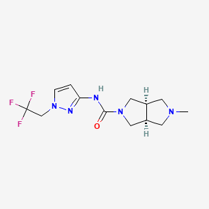 (3aS,6aR)-2-methyl-N-[1-(2,2,2-trifluoroethyl)pyrazol-3-yl]-1,3,3a,4,6,6a-hexahydropyrrolo[3,4-c]pyrrole-5-carboxamide