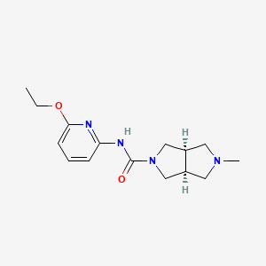 (3aS,6aR)-N-(6-ethoxypyridin-2-yl)-2-methyl-1,3,3a,4,6,6a-hexahydropyrrolo[3,4-c]pyrrole-5-carboxamide