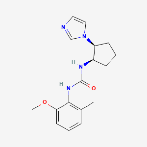 1-[(1R,2S)-2-imidazol-1-ylcyclopentyl]-3-(2-methoxy-6-methylphenyl)urea