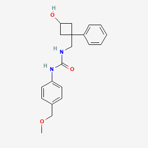 1-[(3-Hydroxy-1-phenylcyclobutyl)methyl]-3-[4-(methoxymethyl)phenyl]urea