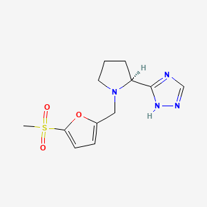 5-[(2S)-1-[(5-methylsulfonylfuran-2-yl)methyl]pyrrolidin-2-yl]-1H-1,2,4-triazole