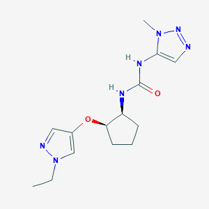 1-[(1S,2R)-2-(1-ethylpyrazol-4-yl)oxycyclopentyl]-3-(3-methyltriazol-4-yl)urea