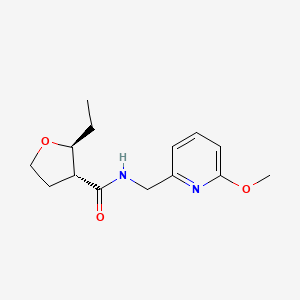 (2S,3R)-2-ethyl-N-[(6-methoxypyridin-2-yl)methyl]oxolane-3-carboxamide