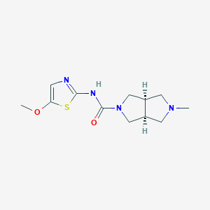 (3aS,6aR)-N-(5-methoxy-1,3-thiazol-2-yl)-2-methyl-1,3,3a,4,6,6a-hexahydropyrrolo[3,4-c]pyrrole-5-carboxamide