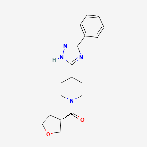 [(3S)-oxolan-3-yl]-[4-(3-phenyl-1H-1,2,4-triazol-5-yl)piperidin-1-yl]methanone