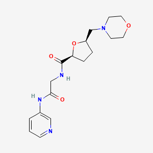 (2S,5R)-5-(morpholin-4-ylmethyl)-N-[2-oxo-2-(pyridin-3-ylamino)ethyl]oxolane-2-carboxamide