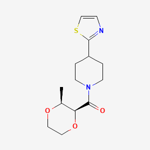 [(2S,3S)-3-methyl-1,4-dioxan-2-yl]-[4-(1,3-thiazol-2-yl)piperidin-1-yl]methanone