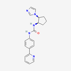 1-[(1R,2S)-2-imidazol-1-ylcyclopentyl]-3-(4-pyridin-2-ylphenyl)urea