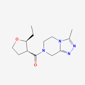 [(2S,3R)-2-ethyloxolan-3-yl]-(3-methyl-6,8-dihydro-5H-[1,2,4]triazolo[4,3-a]pyrazin-7-yl)methanone