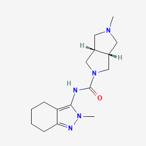 (3aR,6aS)-2-methyl-N-(2-methyl-4,5,6,7-tetrahydroindazol-3-yl)-1,3,3a,4,6,6a-hexahydropyrrolo[3,4-c]pyrrole-5-carboxamide