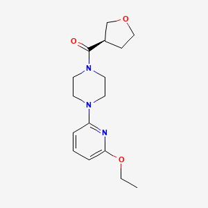 [4-(6-ethoxypyridin-2-yl)piperazin-1-yl]-[(3R)-oxolan-3-yl]methanone