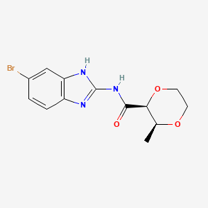 (2S,3S)-N-(6-bromo-1H-benzimidazol-2-yl)-3-methyl-1,4-dioxane-2-carboxamide