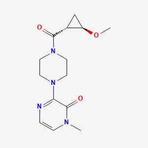 3-[4-[(1R,2R)-2-methoxycyclopropanecarbonyl]piperazin-1-yl]-1-methylpyrazin-2-one