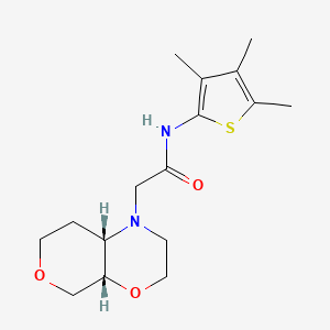 2-[(4aS,8aS)-3,4a,5,7,8,8a-hexahydro-2H-pyrano[3,4-b][1,4]oxazin-1-yl]-N-(3,4,5-trimethylthiophen-2-yl)acetamide