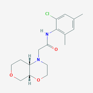 2-[(4aS,8aS)-3,4a,5,7,8,8a-hexahydro-2H-pyrano[3,4-b][1,4]oxazin-1-yl]-N-(2-chloro-4,6-dimethylphenyl)acetamide