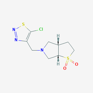 (3aS,6aS)-5-[(5-chlorothiadiazol-4-yl)methyl]-2,3,3a,4,6,6a-hexahydrothieno[2,3-c]pyrrole 1,1-dioxide