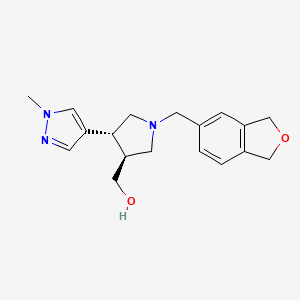 [(3S,4R)-1-(1,3-dihydro-2-benzofuran-5-ylmethyl)-4-(1-methylpyrazol-4-yl)pyrrolidin-3-yl]methanol