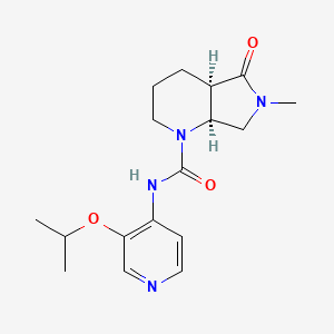 (4aR,7aS)-6-methyl-5-oxo-N-(3-propan-2-yloxypyridin-4-yl)-2,3,4,4a,7,7a-hexahydropyrrolo[3,4-b]pyridine-1-carboxamide