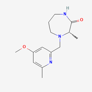 (3S)-4-[(4-methoxy-6-methylpyridin-2-yl)methyl]-3-methyl-1,4-diazepan-2-one