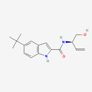 5-tert-butyl-N-[(2R)-1-hydroxybut-3-en-2-yl]-1H-indole-2-carboxamide