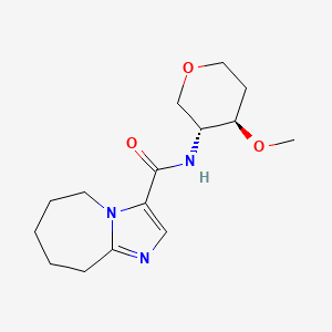 N-[(3R,4R)-4-methoxyoxan-3-yl]-6,7,8,9-tetrahydro-5H-imidazo[1,2-a]azepine-3-carboxamide